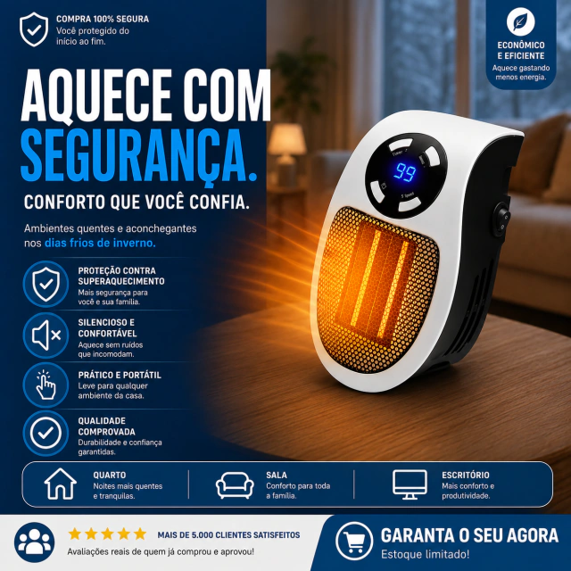 ThermoVitta em um pequeno ambiente interno